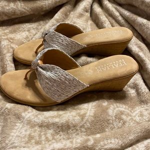 Italian Shoemaker Wedge Sandals Size 10